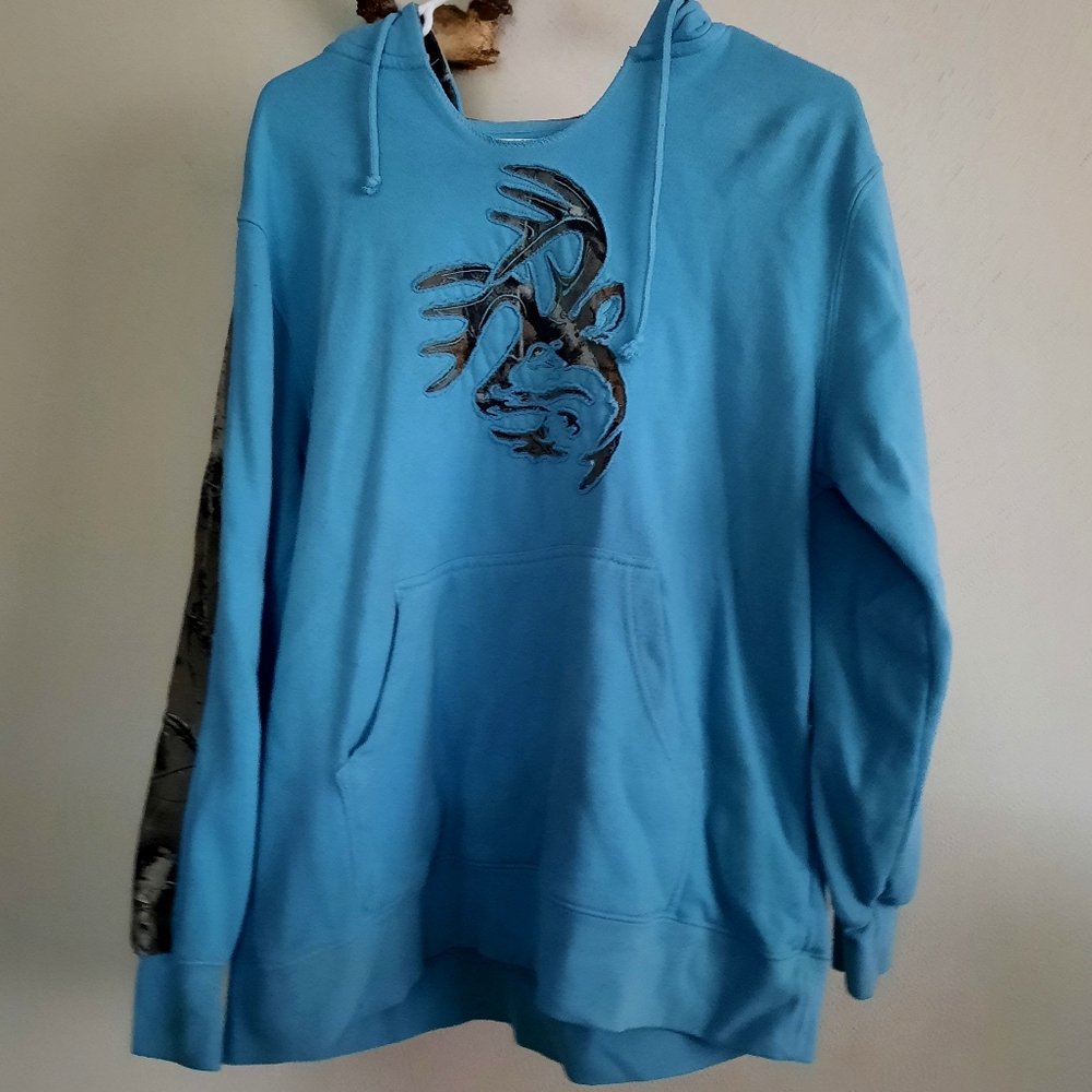 Legendary Whitetails Teal and Camo Hoodie